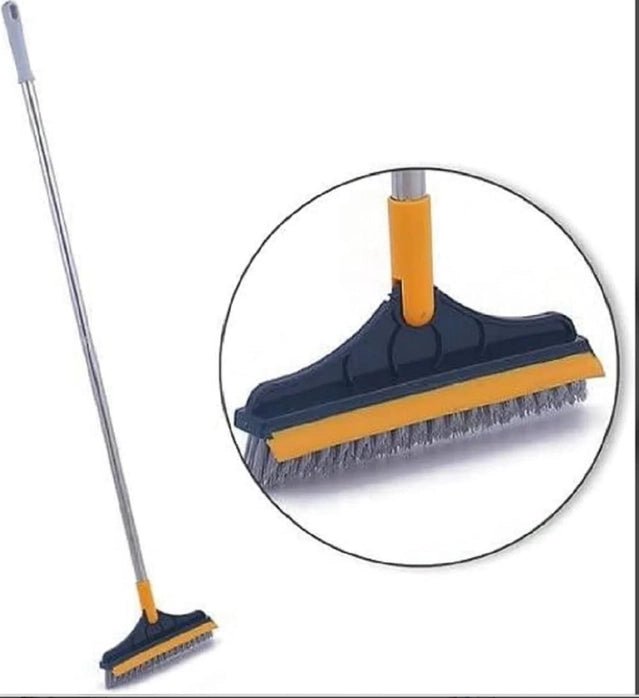 2 in1 Floor Scrub Cleaning Brush Wiper ( Pack of 2) - GADGETA2Z
