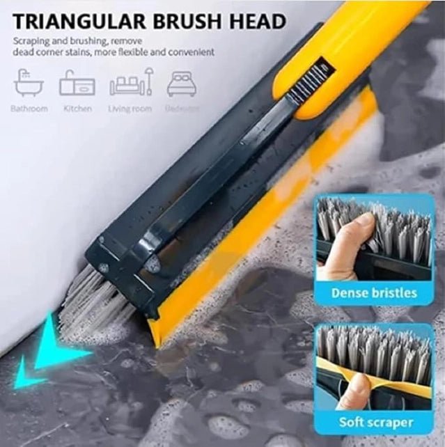 2 in1 Floor Scrub Cleaning Brush Wiper ( Pack of 2) - GADGETA2Z