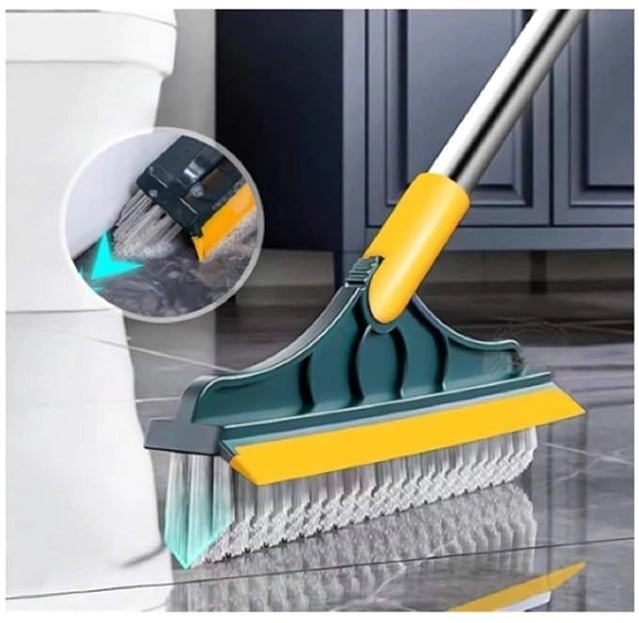 2 in1 Floor Scrub Cleaning Brush Wiper ( Pack of 2) - GADGETA2Z