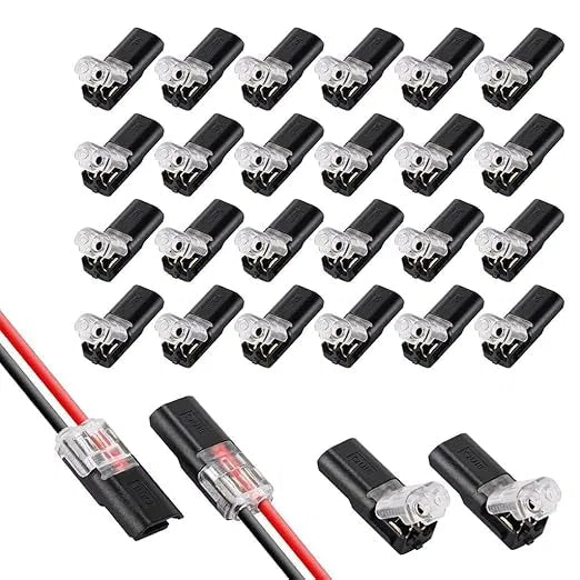 Fast-Fit 2-Pin Double-Wire Plug-in Connectors (Pack of 6) - GADGETA2Z