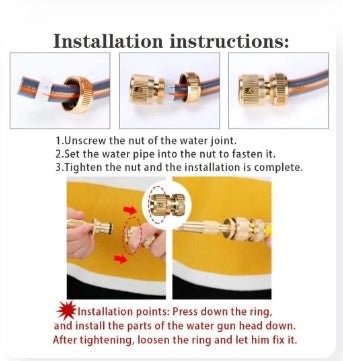 High Pressure Brass Nozzle (Pack of 1) - GADGETA2Z