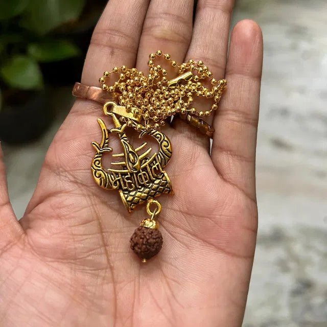 Spiritual Necklace Shiva Trishul damaru Necklace - GADGETA2Z